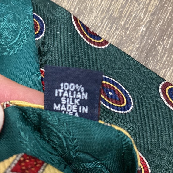 Tommy Hilfiger Italian Silk tie two tone - Picture 4 of 4